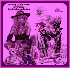 Kobieta z pieskiem pozdrowienia na środę